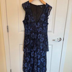 Lulu's Molinetto Lace Ruffled Maxi Dress (worn once)
